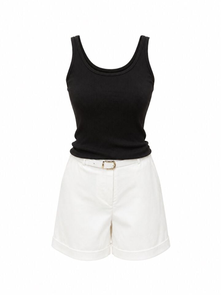 Siyah Fitilli Basic Atlet