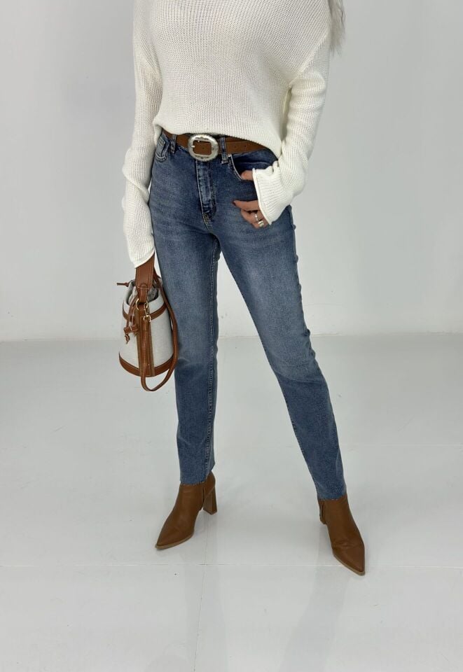 Yıkamalı Boot Cut Jean