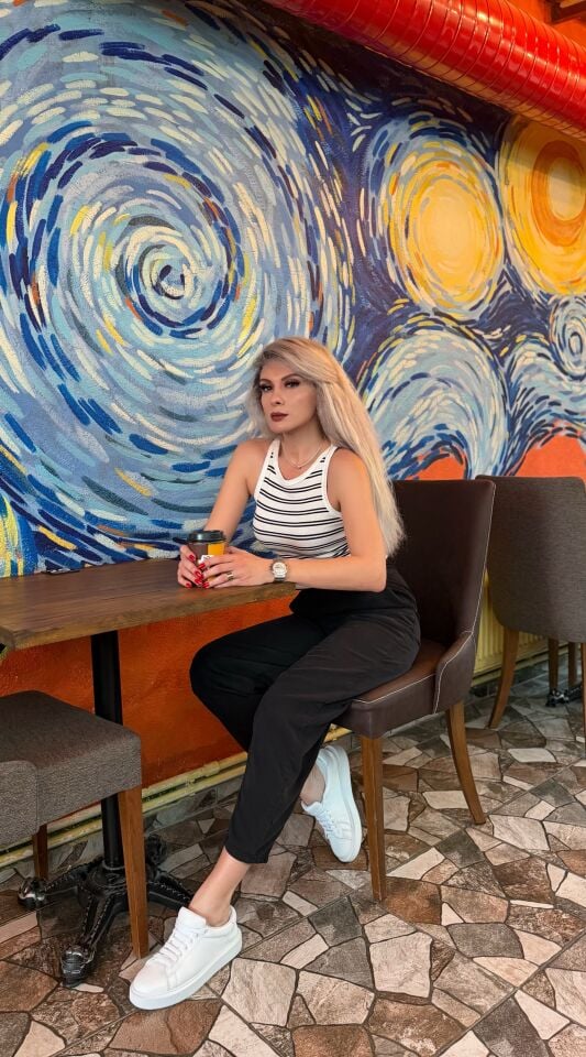 Siyah Yüksek Bel Lastikli Viscon Kumaş Pantolon