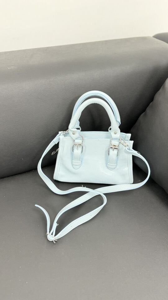 Mavi Kadın Mini El ve Omuz Çantası – Çapraz Askılı Şık Günlük Çanta