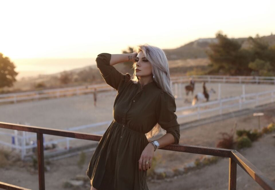 Haki Hakim Yaka Gömlek Elbise