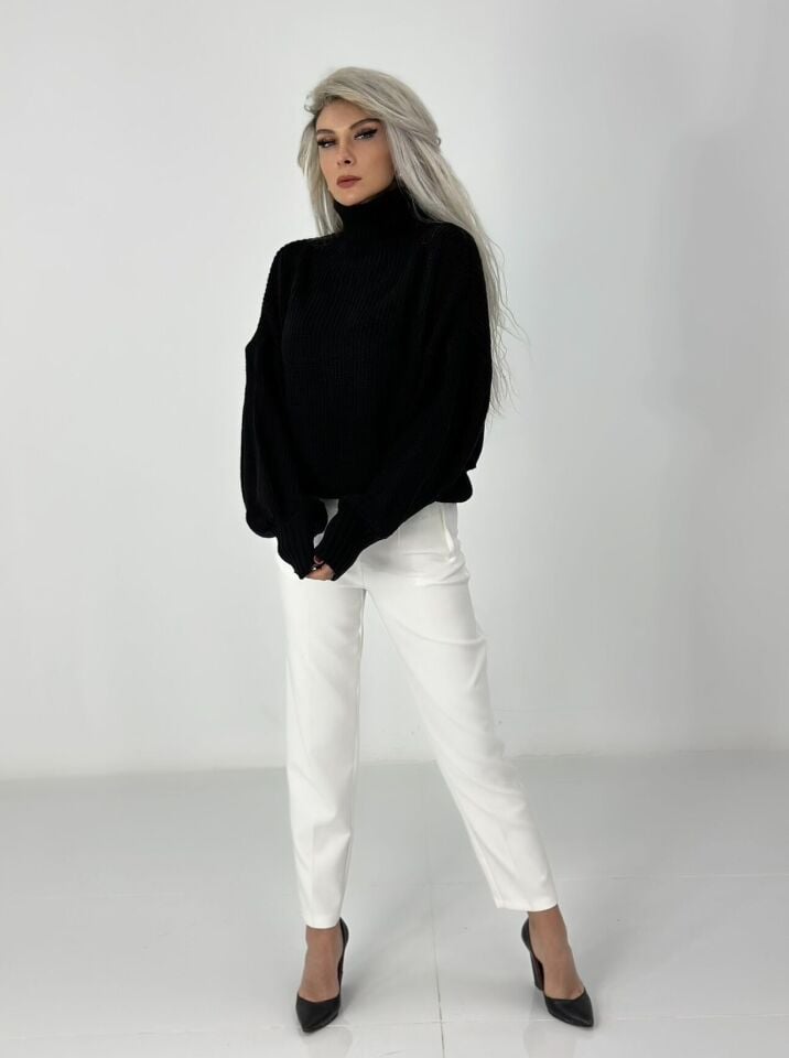 Beyaz Kalem Pantolon